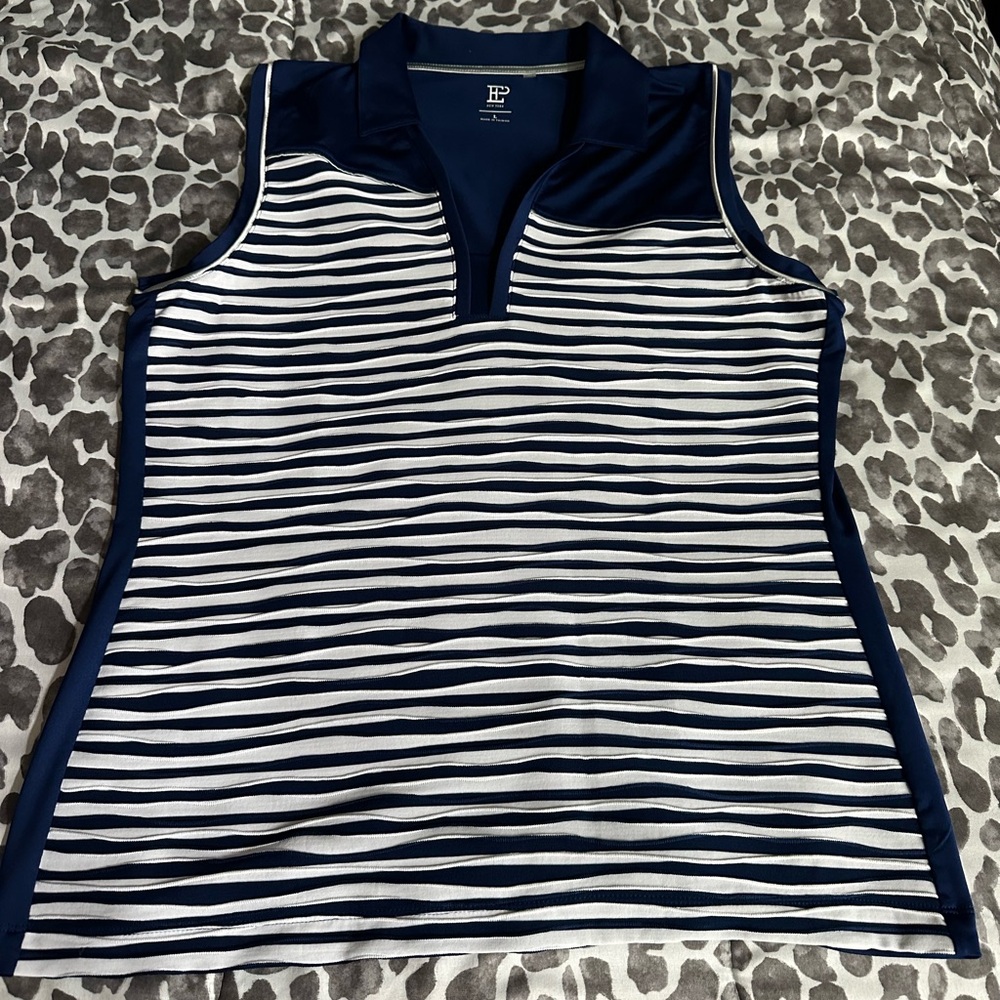 EP Pro sleeveless golf polo sz LG